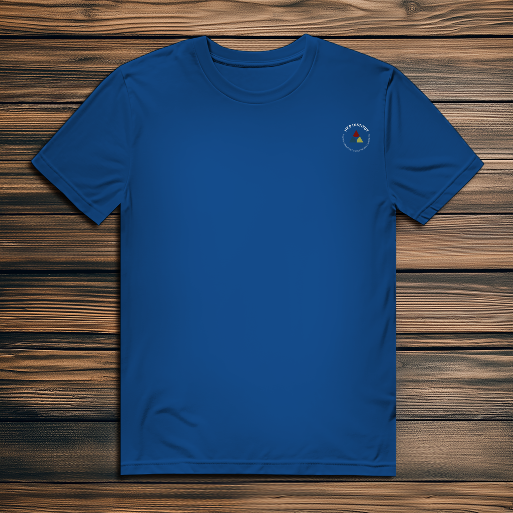 Herren Premium Bio T-Shirt ∣ Ich zähle... Schritte ∣ Logo in weiß