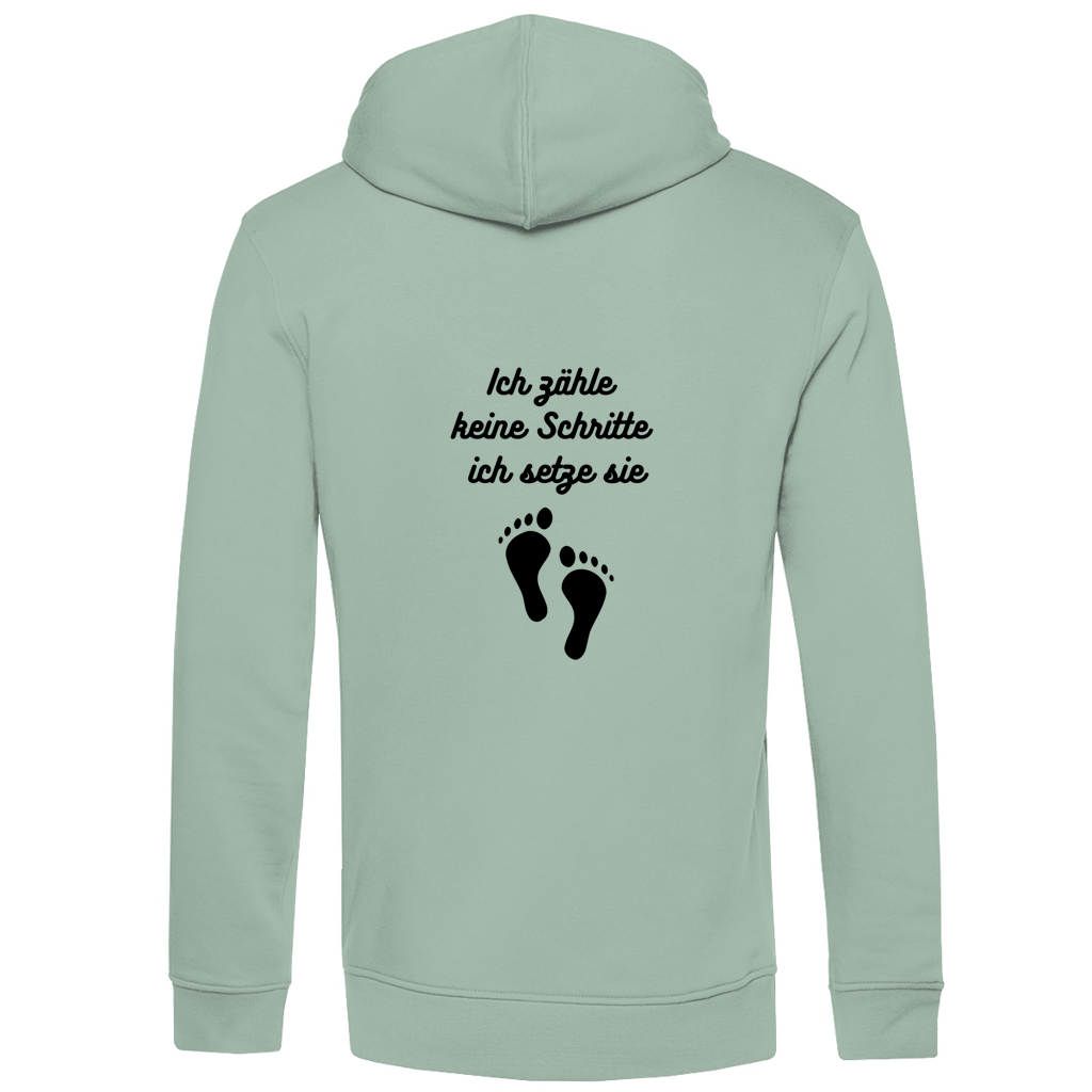 Herren Premium Bio Hoodie Schritte