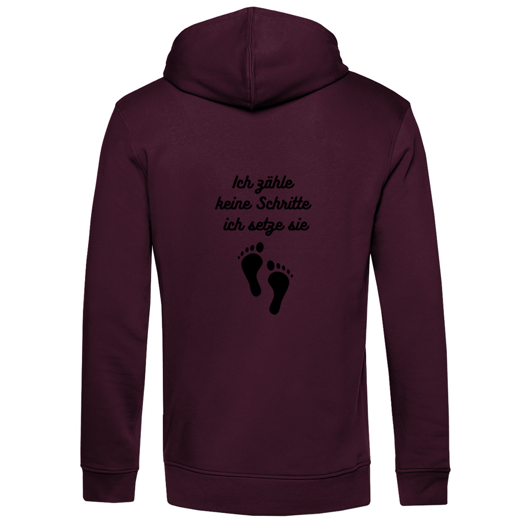 Herren Premium Bio Hoodie Schritte