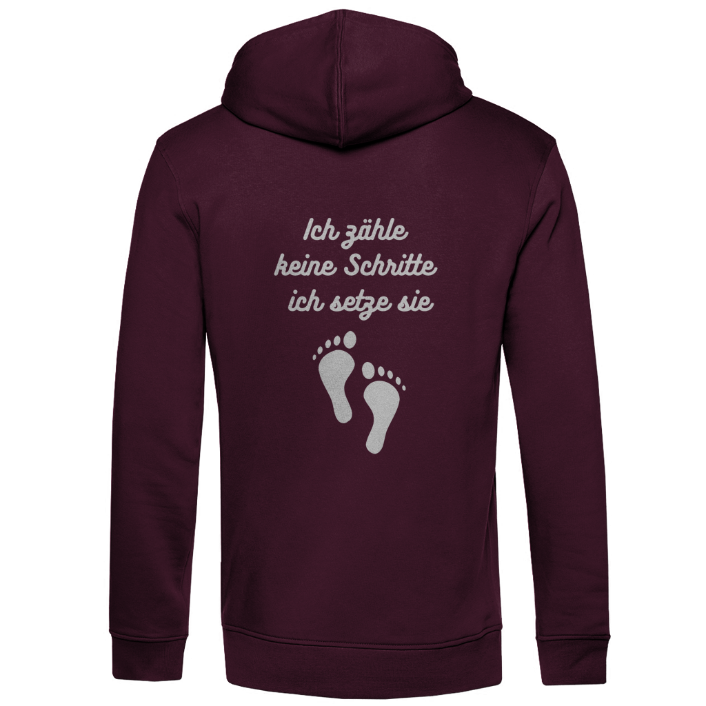Herren Premium Bio Hoodie Schritte