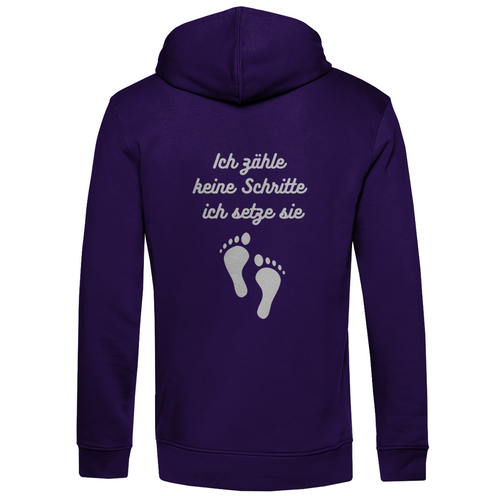 Herren Premium Bio Hoodie Schritte