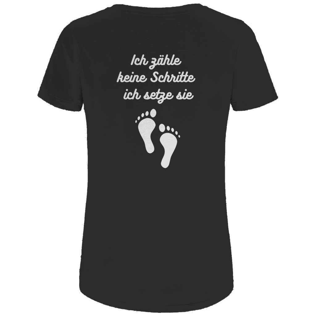 Damen Premium Bio T-Shirt Schritte
