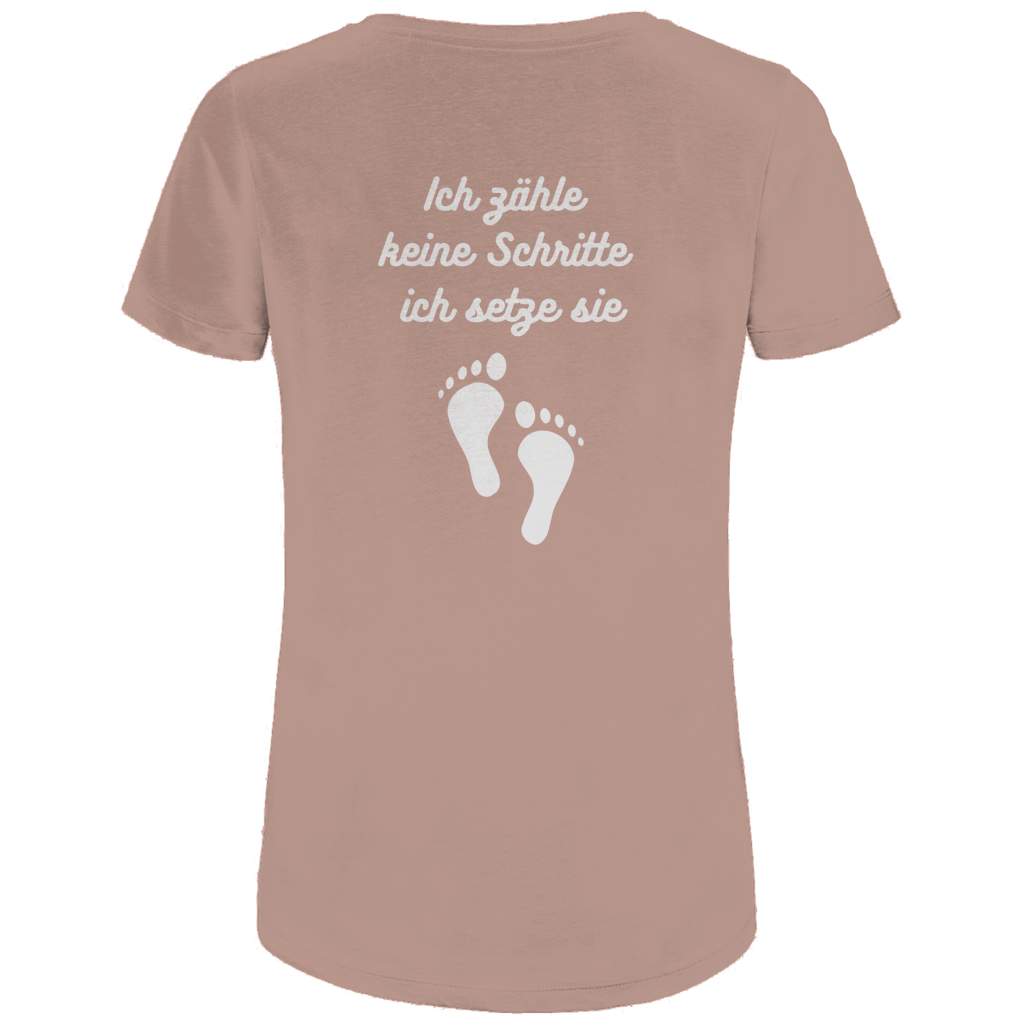Damen Premium Bio T-Shirt Schritte