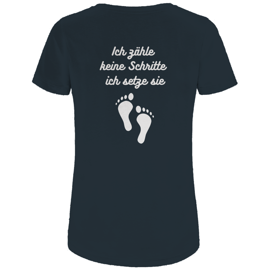 Damen Premium Bio T-Shirt Schritte