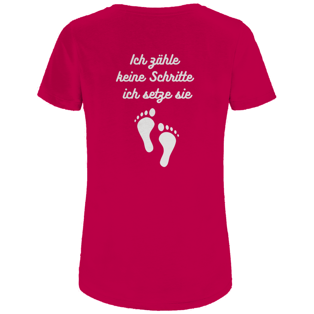 Damen Premium Bio T-Shirt Schritte