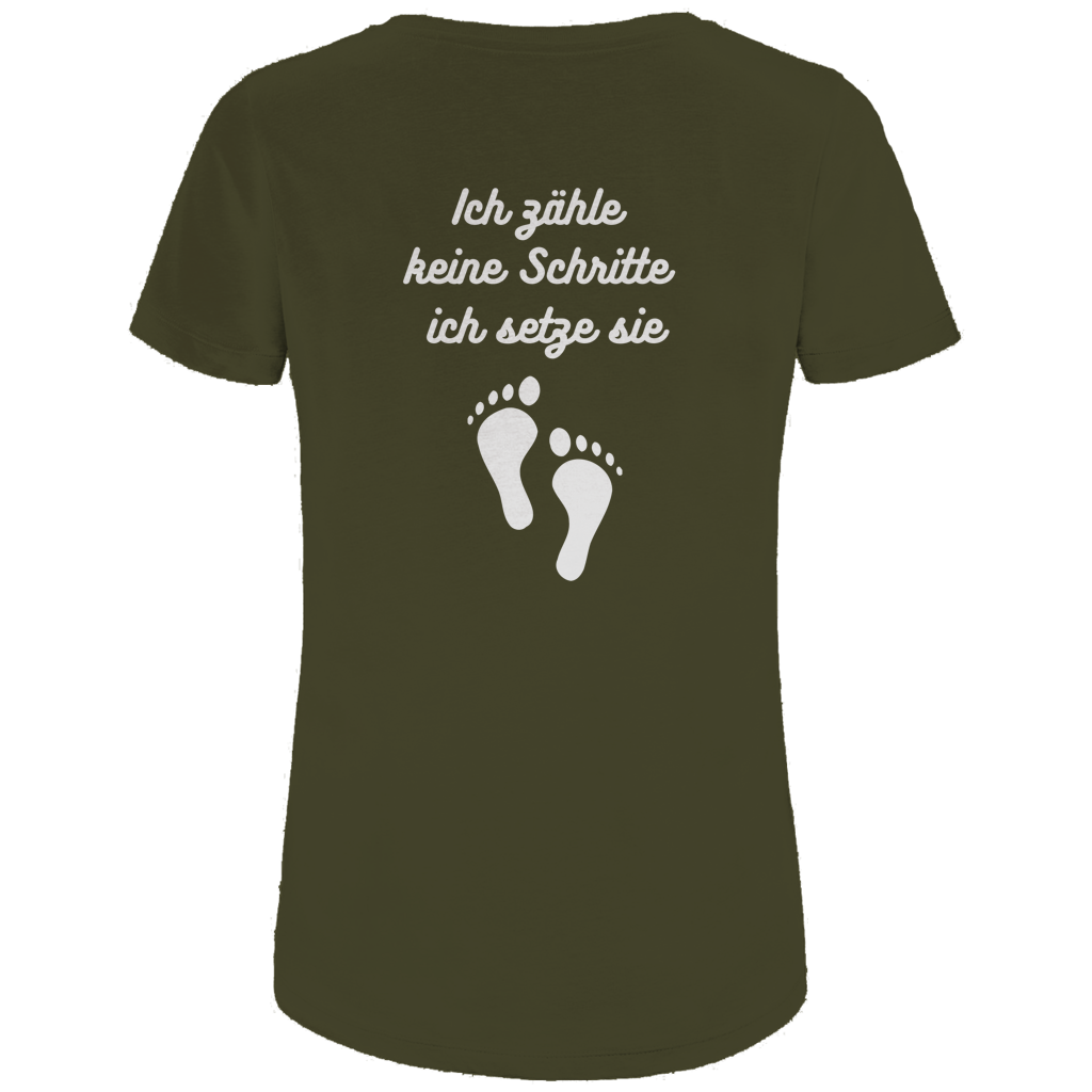 Damen Premium Bio T-Shirt Schritte