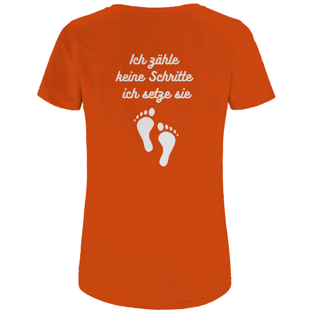 Damen Premium Bio T-Shirt Schritte