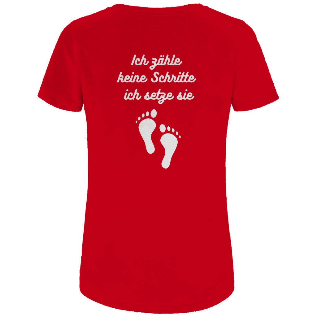 Damen Premium Bio T-Shirt Schritte