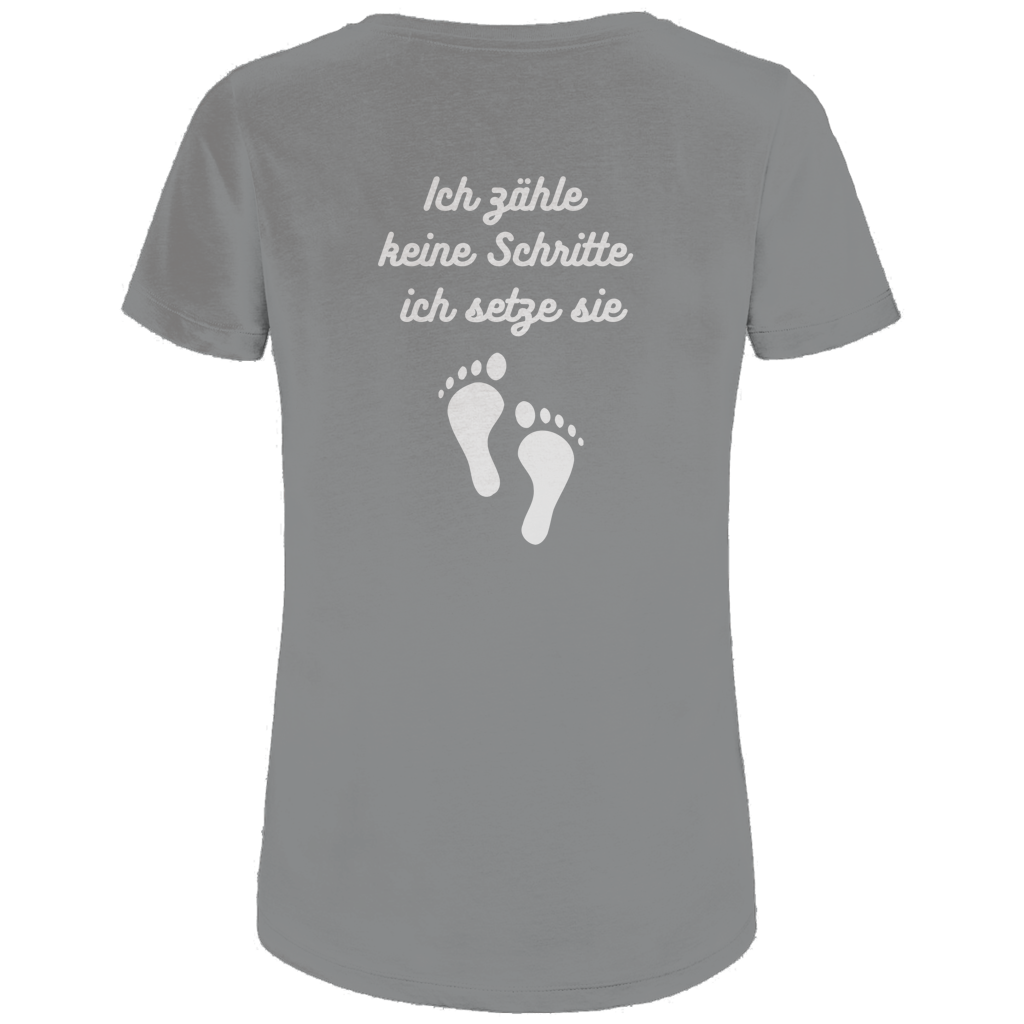 Damen Premium Bio T-Shirt Schritte
