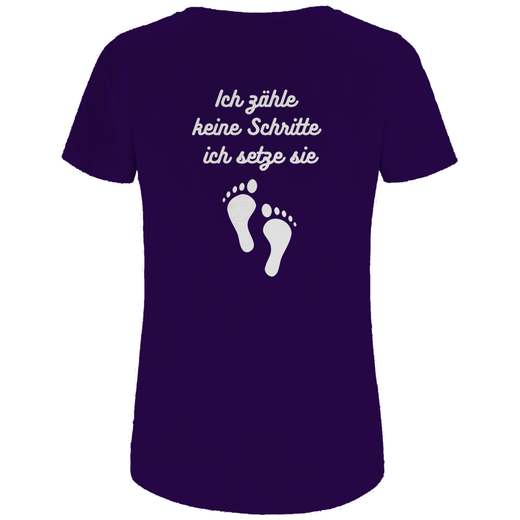 Damen Premium Bio T-Shirt Schritte