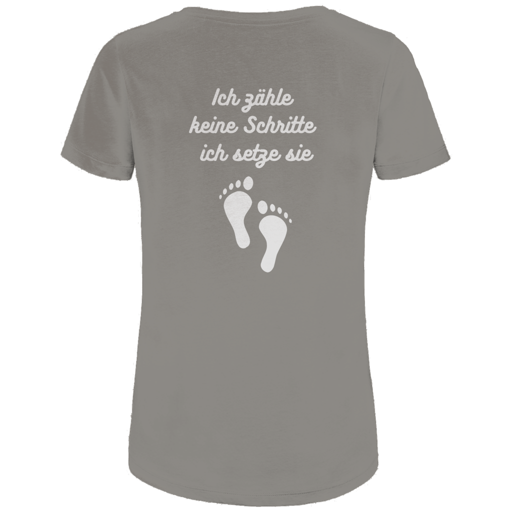 Damen Premium Bio T-Shirt Schritte