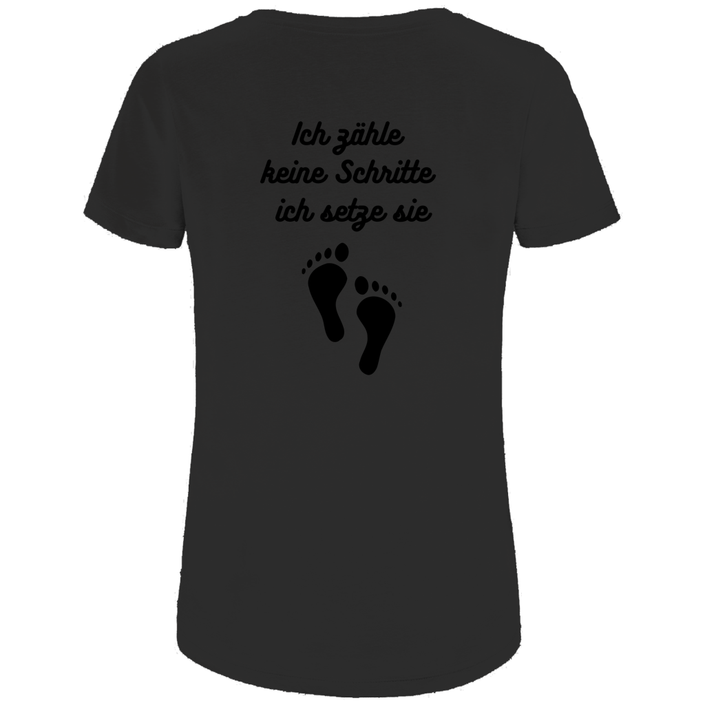 Damen Premium Bio T-Shirt Schritte