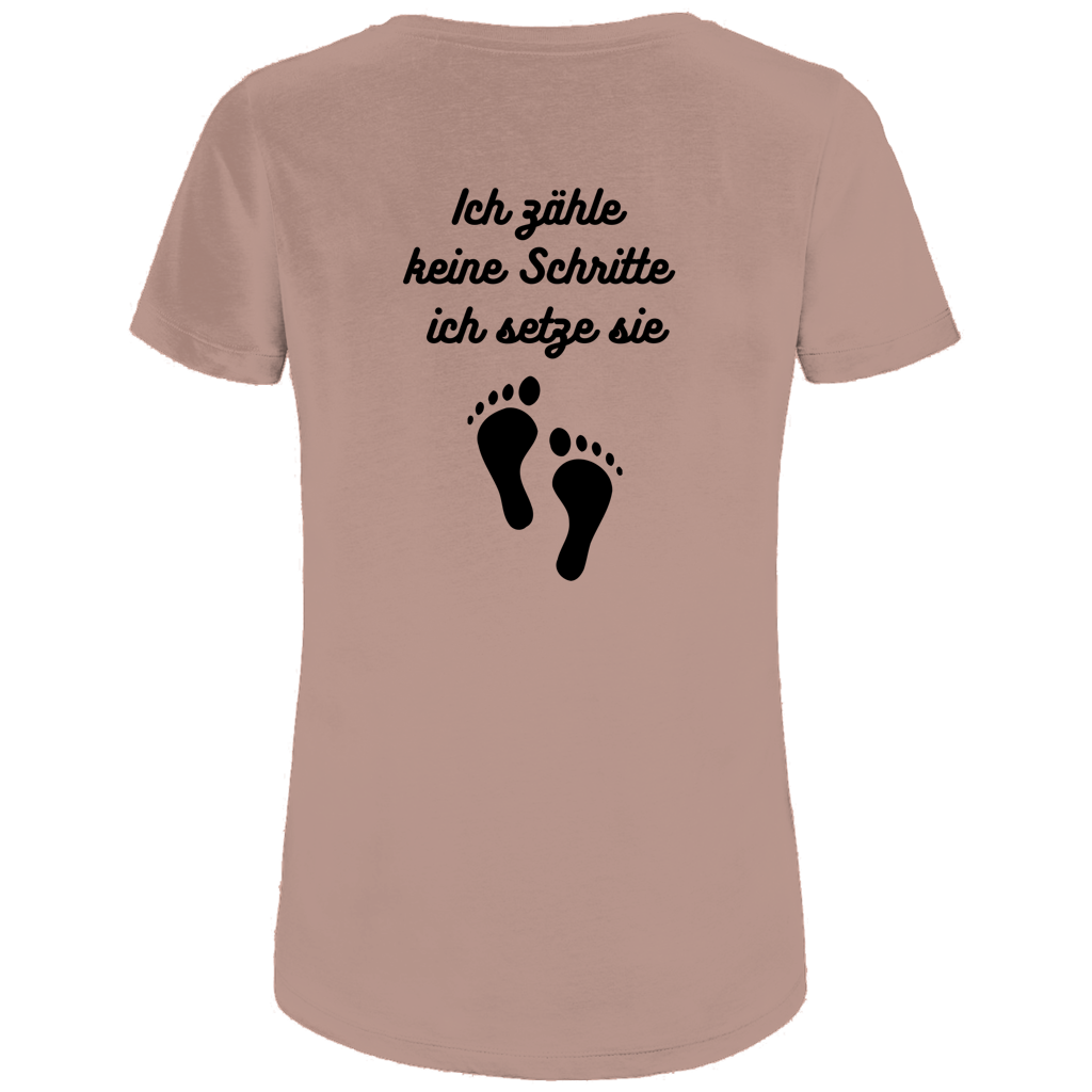 Damen Premium Bio T-Shirt Schritte