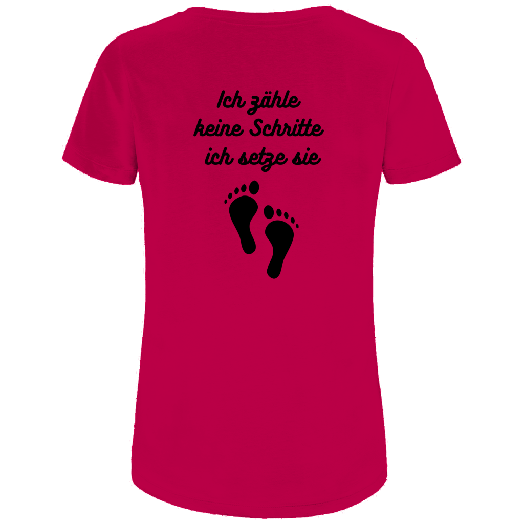 Damen Premium Bio T-Shirt Schritte
