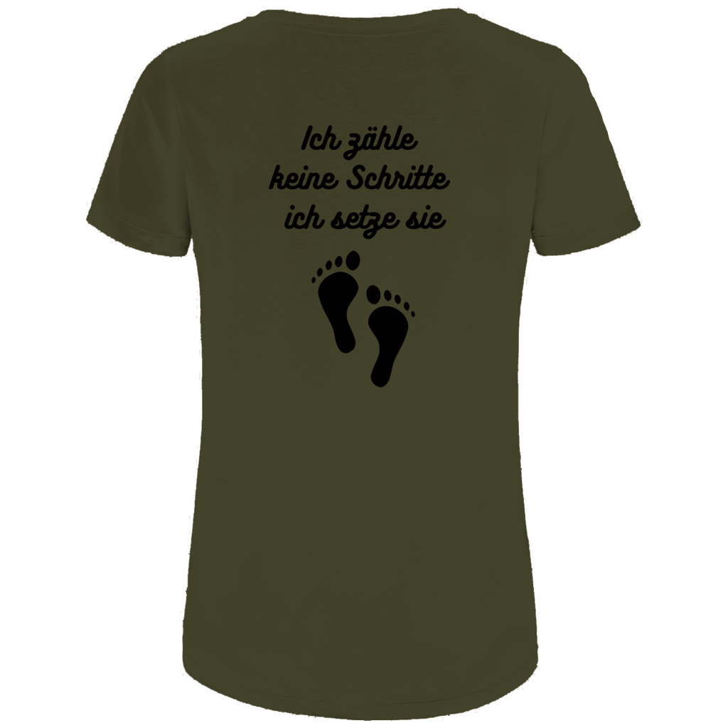 Damen Premium Bio T-Shirt Schritte