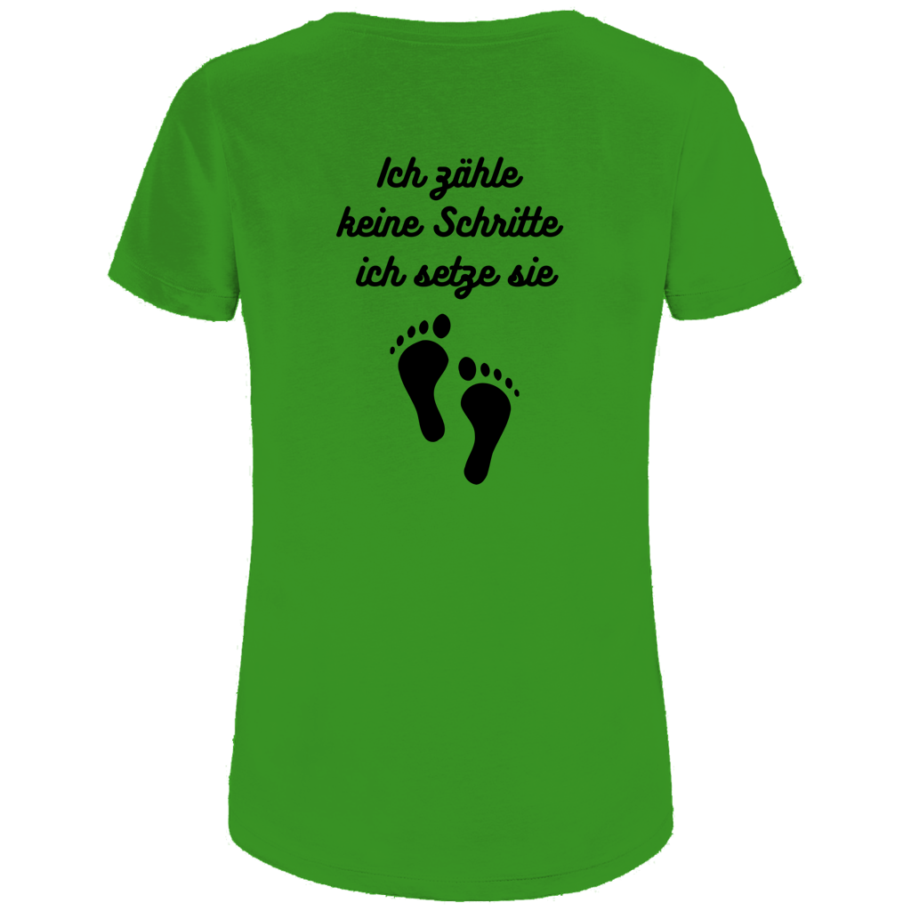 Damen Premium Bio T-Shirt Schritte