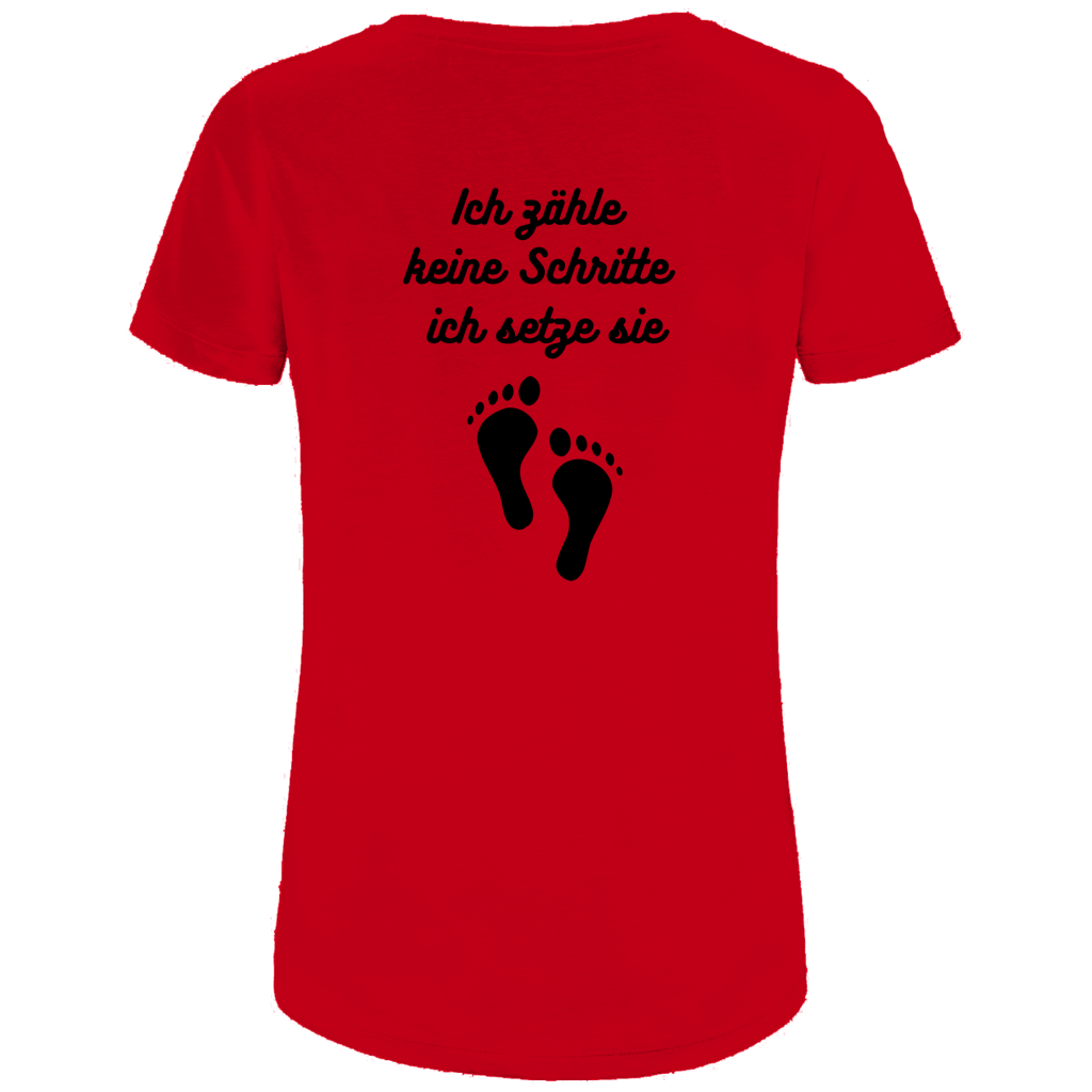 Damen Premium Bio T-Shirt Schritte