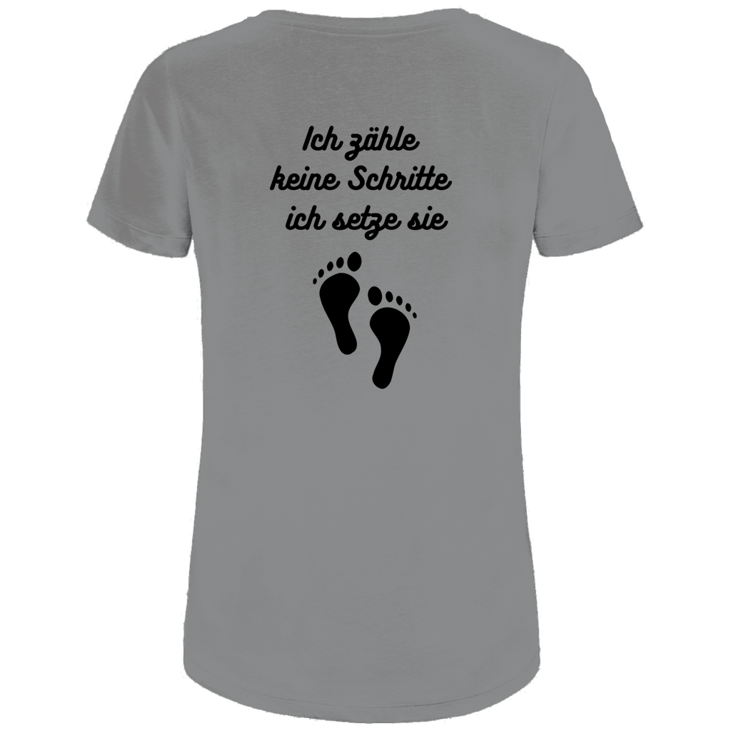Damen Premium Bio T-Shirt Schritte
