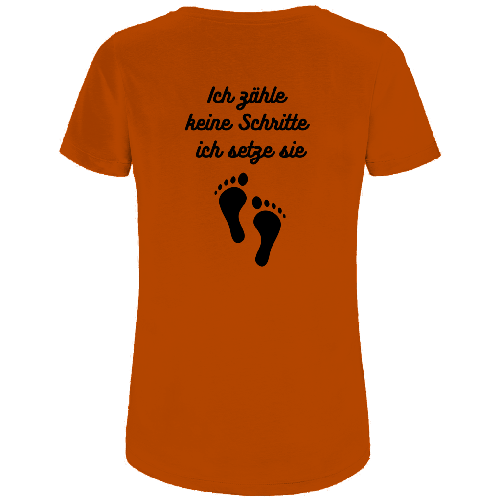 Damen Premium Bio T-Shirt Schritte