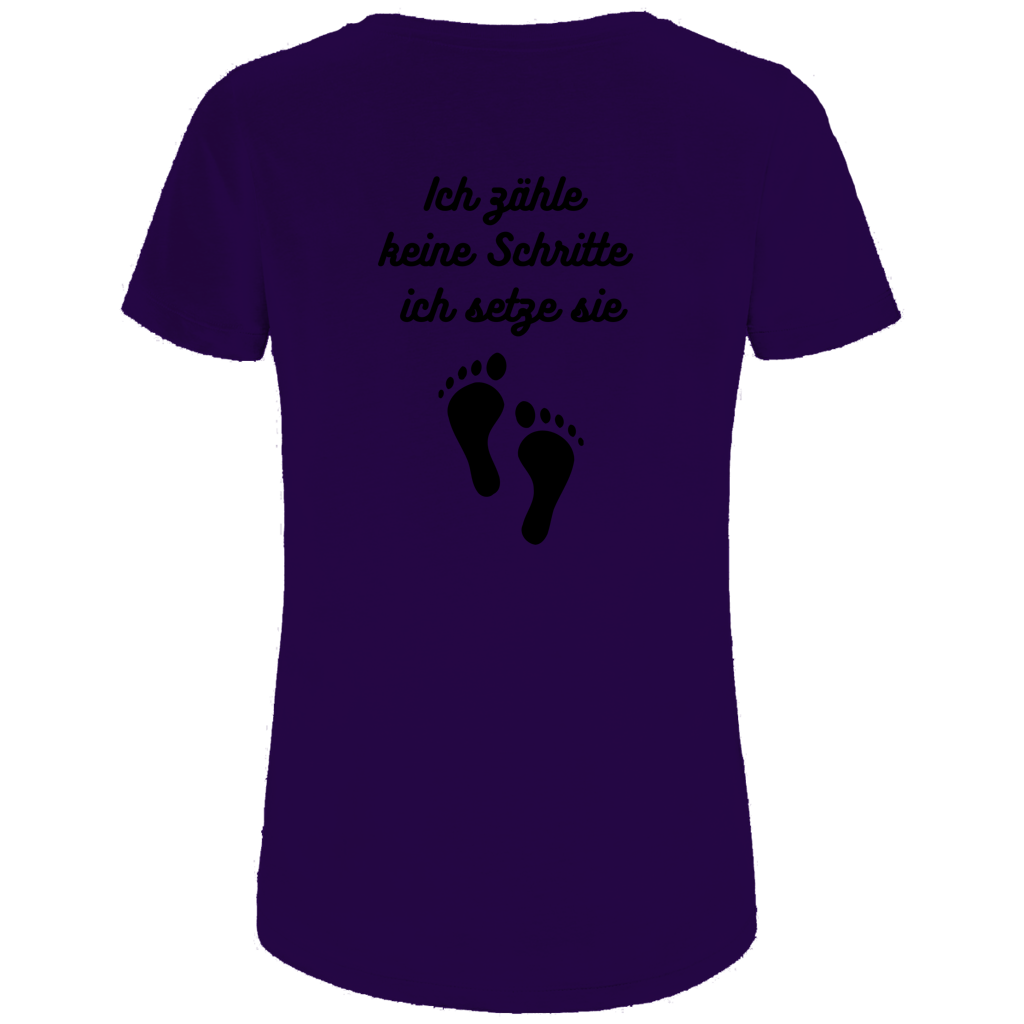 Damen Premium Bio T-Shirt Schritte
