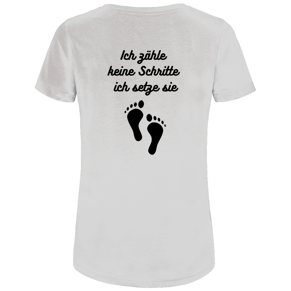 Damen Premium Bio T-Shirt Schritte
