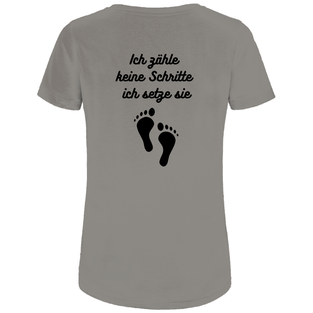 Damen Premium Bio T-Shirt Schritte