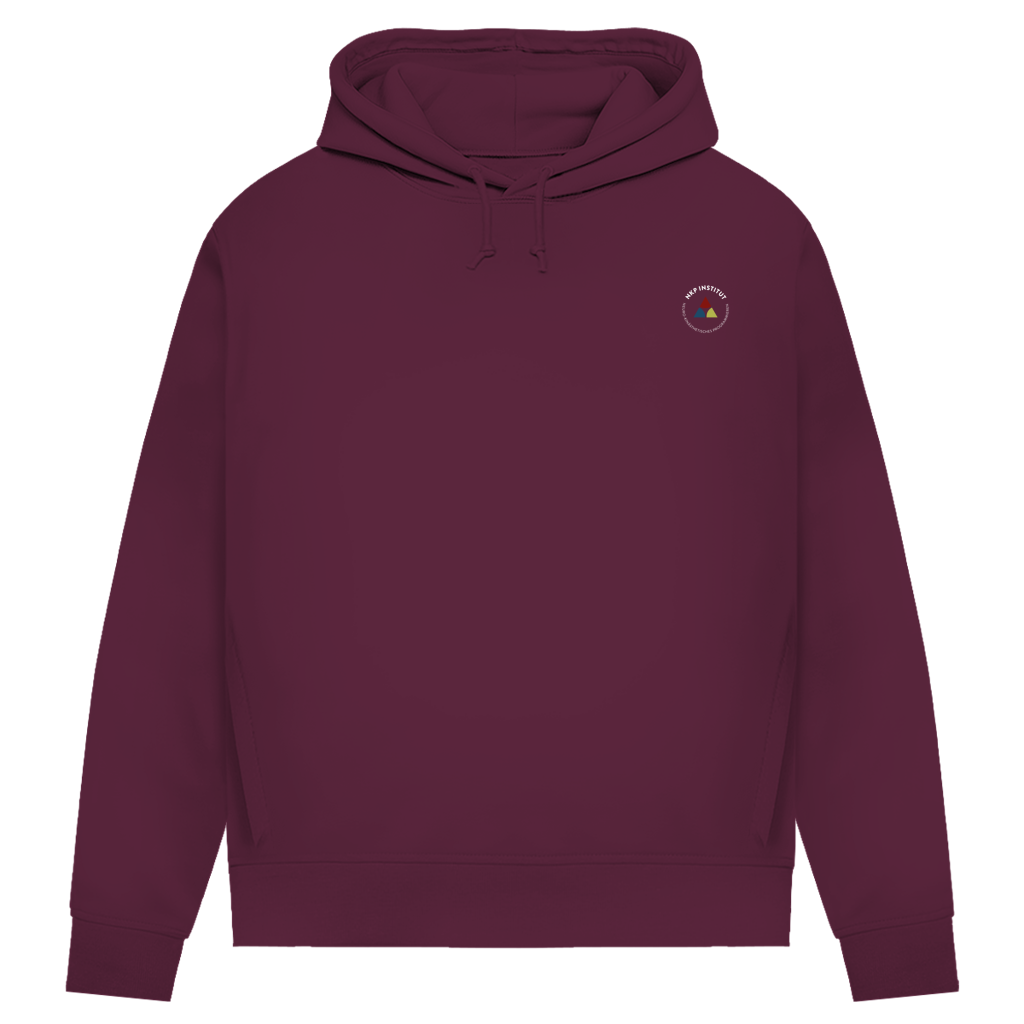 Damen Premium Bio Hoodie ∣ Schritte ∣ Logo in weiß