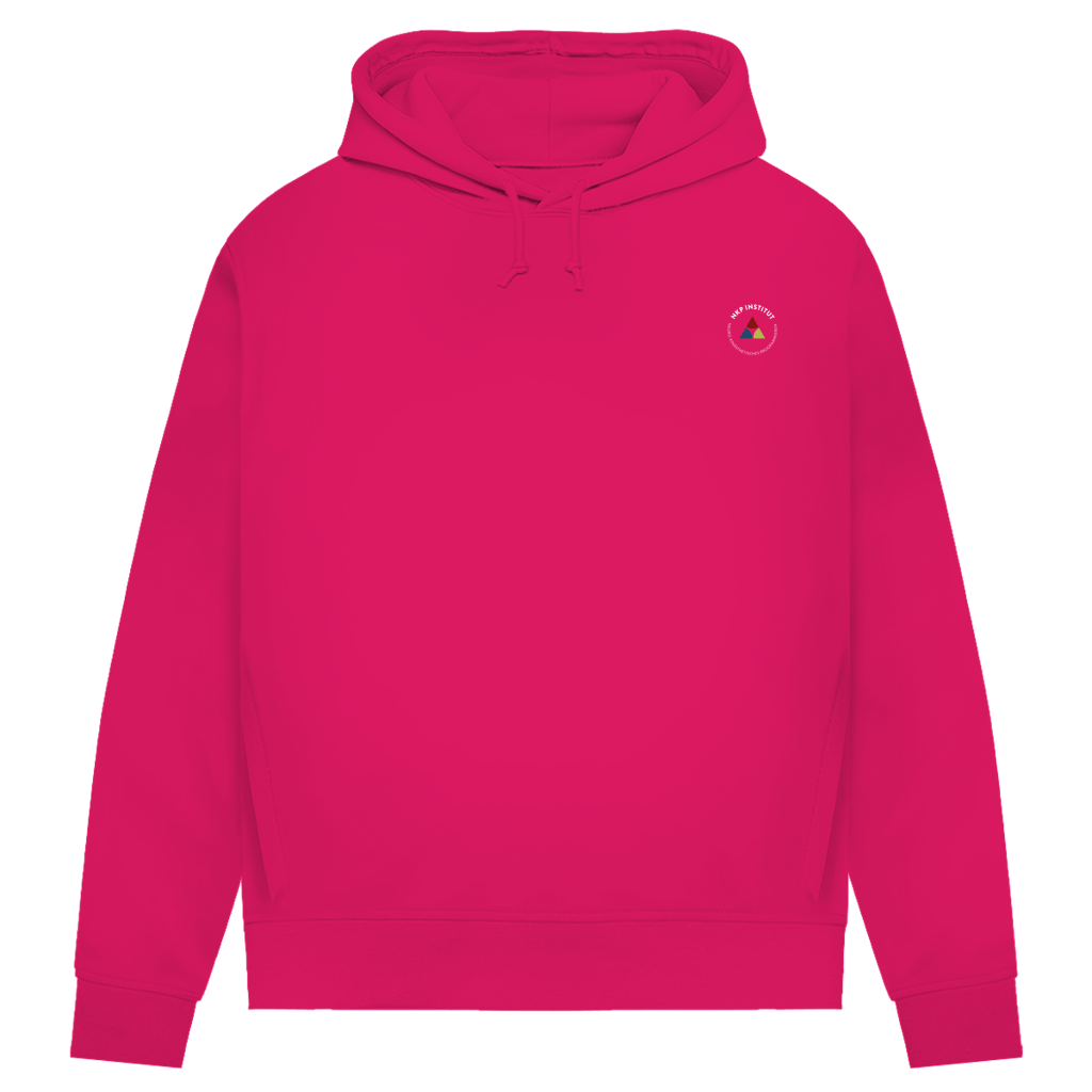 Damen Premium Bio Hoodie ∣ Schritte ∣ Logo in weiß