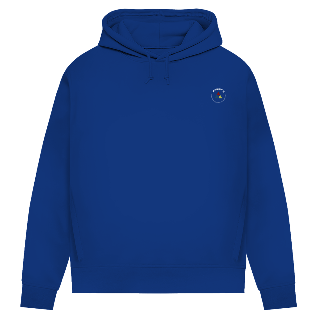 Damen Premium Bio Hoodie ∣ Schritte ∣ Logo in weiß