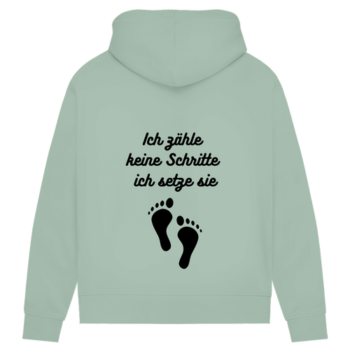 Damen Premium Bio Hoodie Schritte