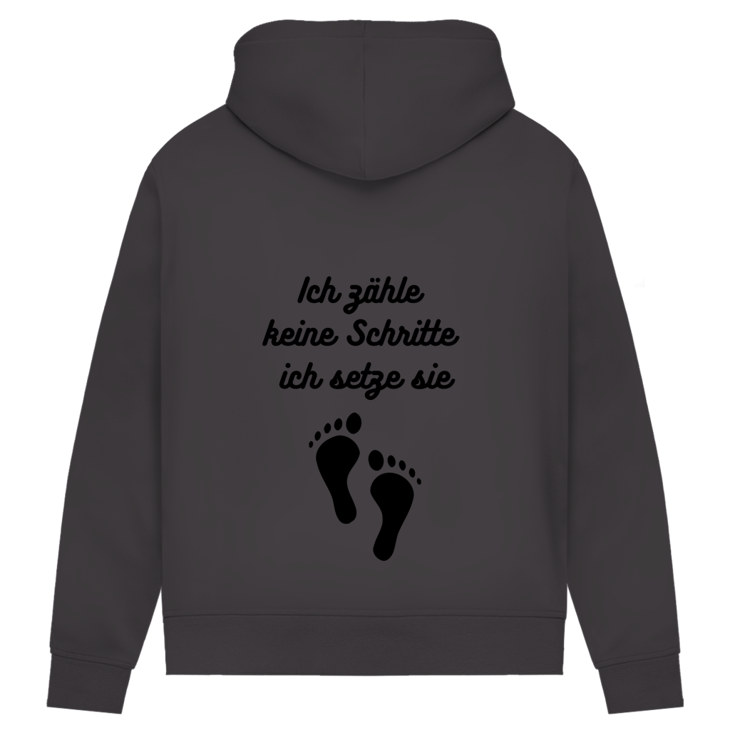 Damen Premium Bio Hoodie Schritte