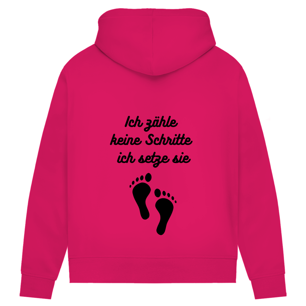 Damen Premium Bio Hoodie Schritte