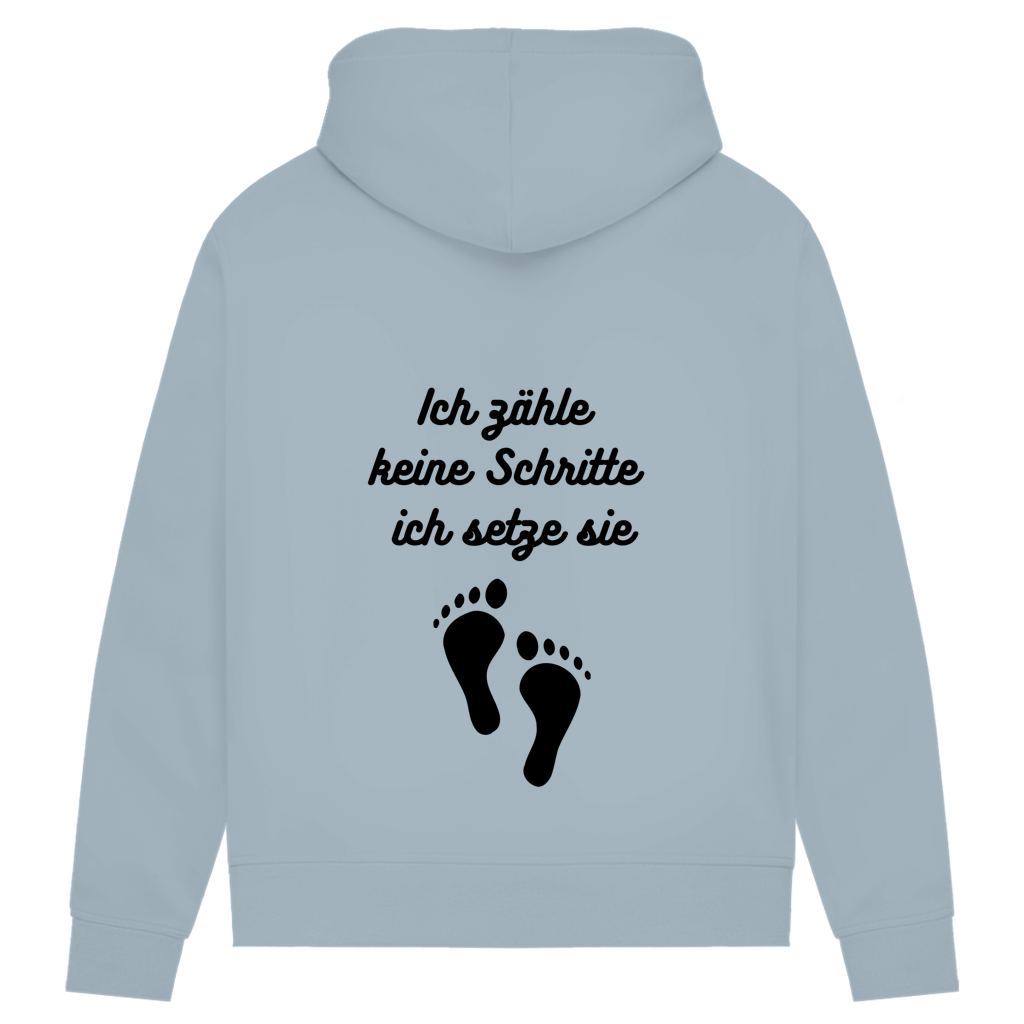 Damen Premium Bio Hoodie Schritte