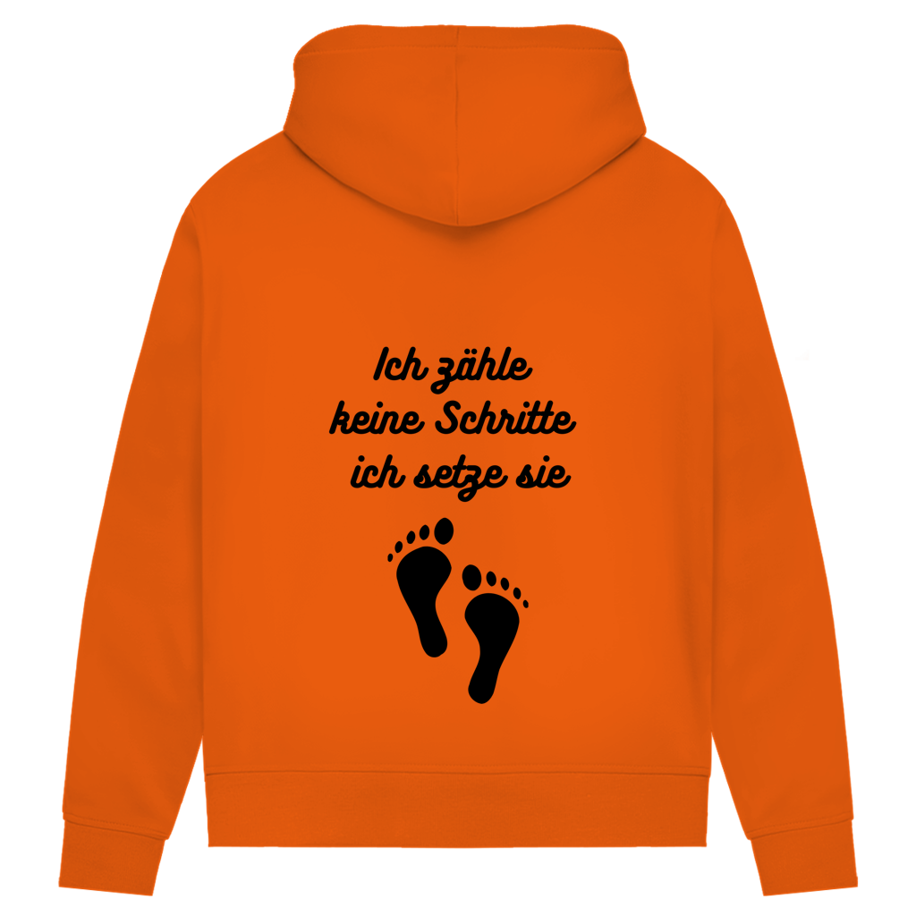 Damen Premium Bio Hoodie Schritte