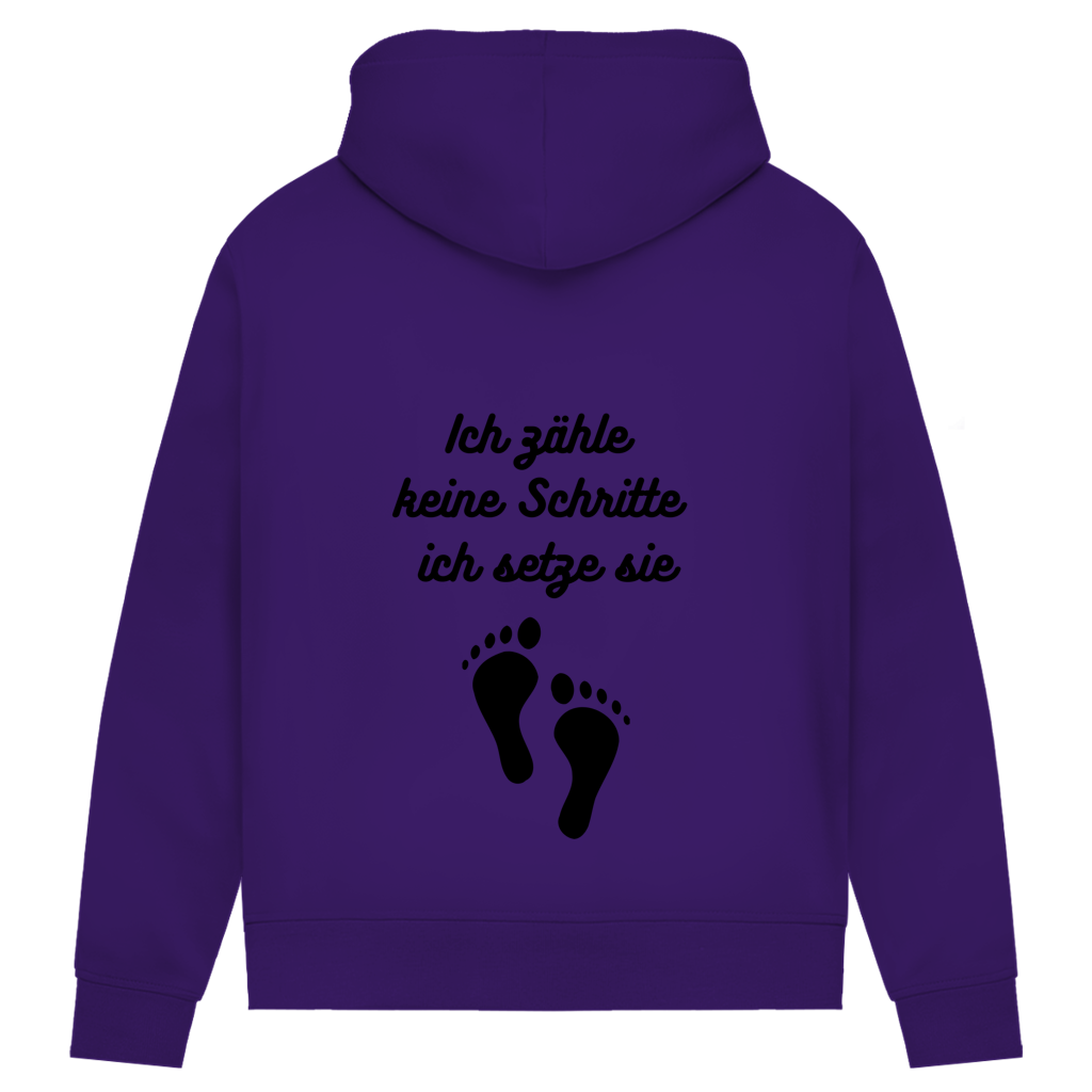 Damen Premium Bio Hoodie Schritte