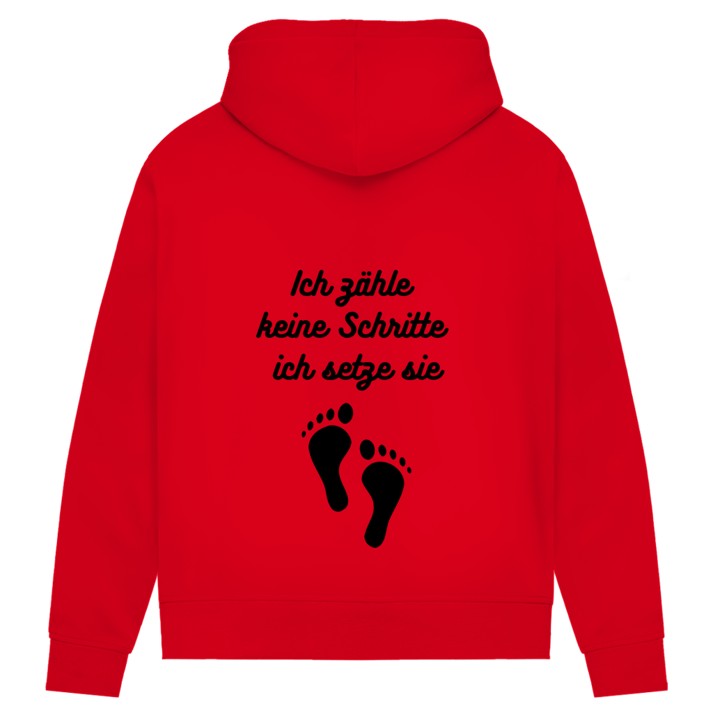 Damen Premium Bio Hoodie Schritte