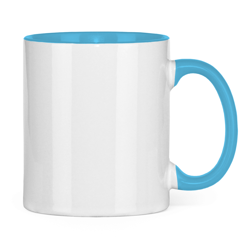 Tasse zweifarbig Logo ohne Text