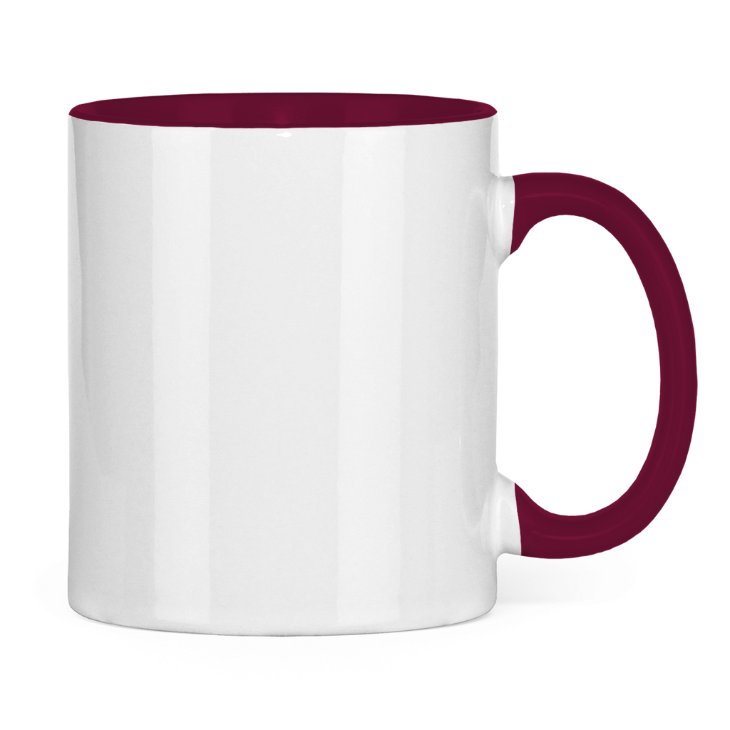 Tasse zweifarbig Logo ohne Text