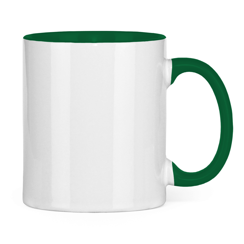 Tasse zweifarbig Logo ohne Text