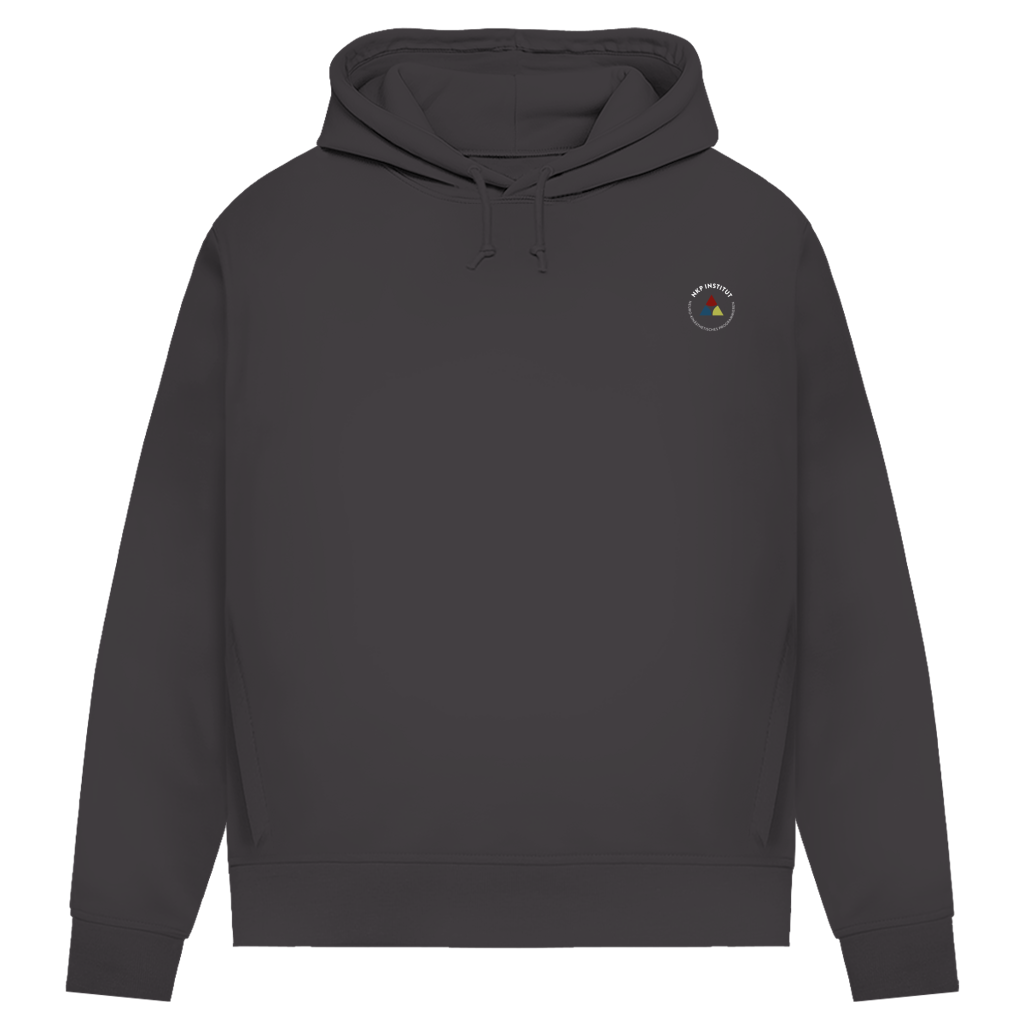 Damen Premium Bio Hoodie ∣ Reiz und Reaktion ∣ Logo in weiß