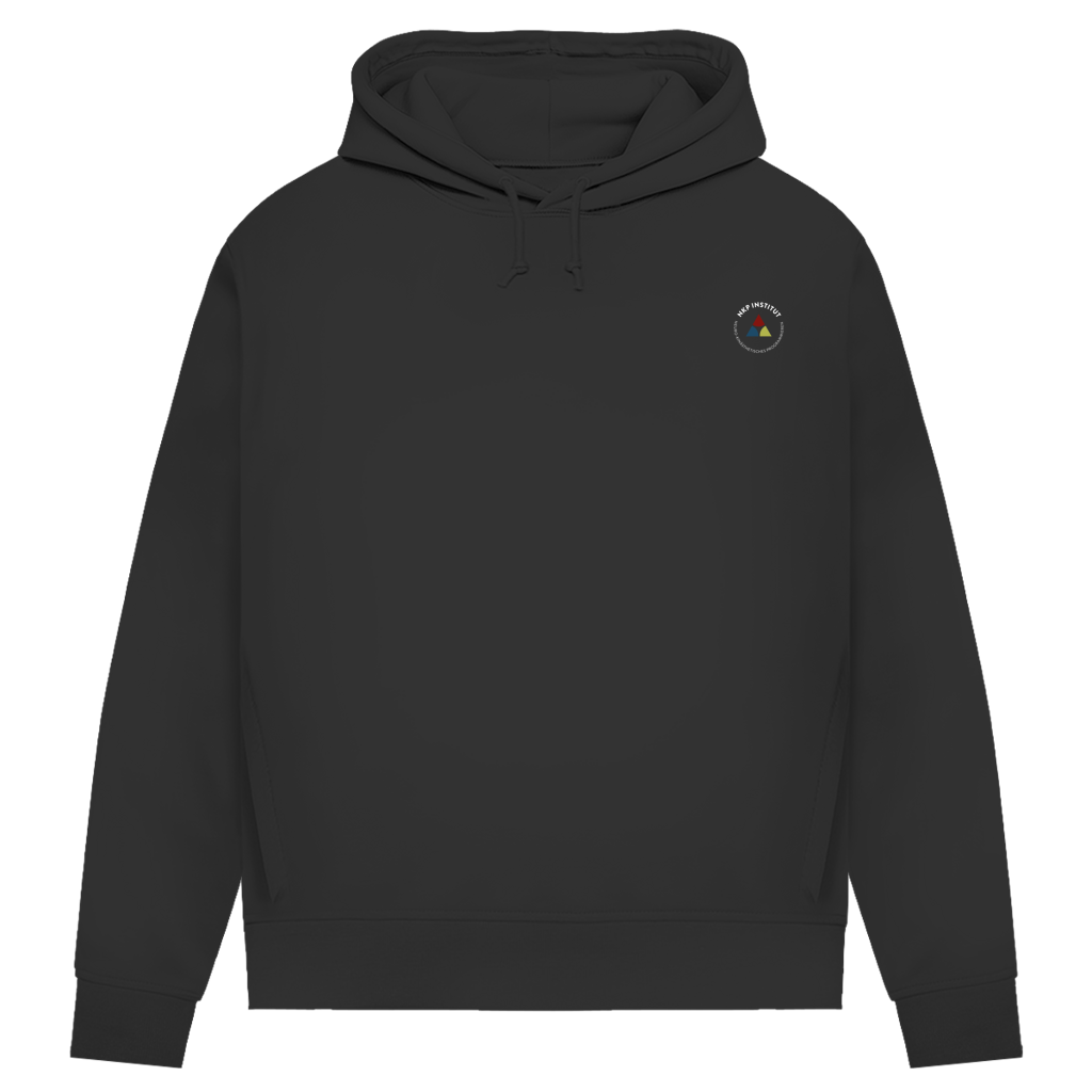 Damen Premium Bio Hoodie ∣ Reiz und Reaktion ∣ Logo in weiß