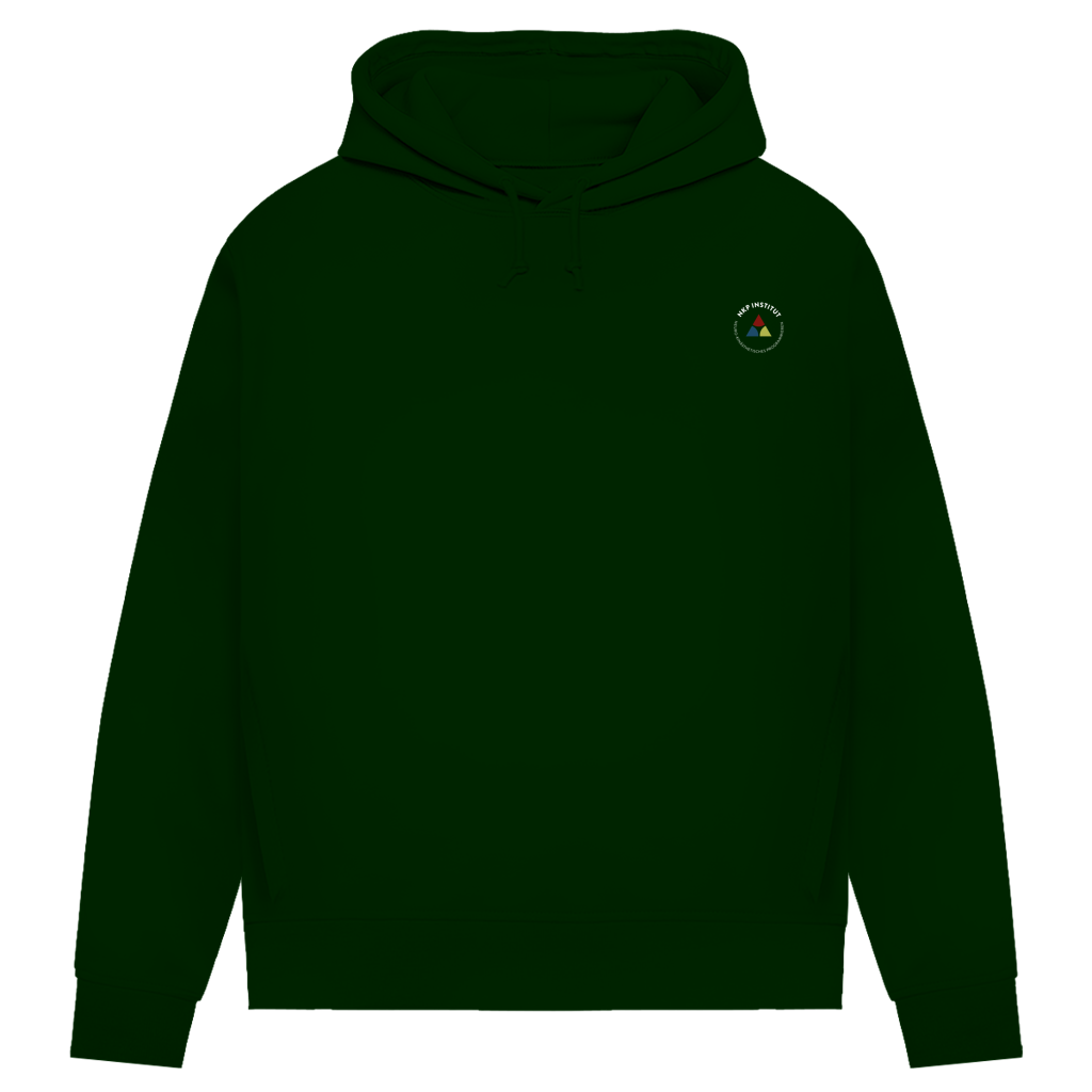 Damen Premium Bio Hoodie ∣ Reiz und Reaktion ∣ Logo in weiß