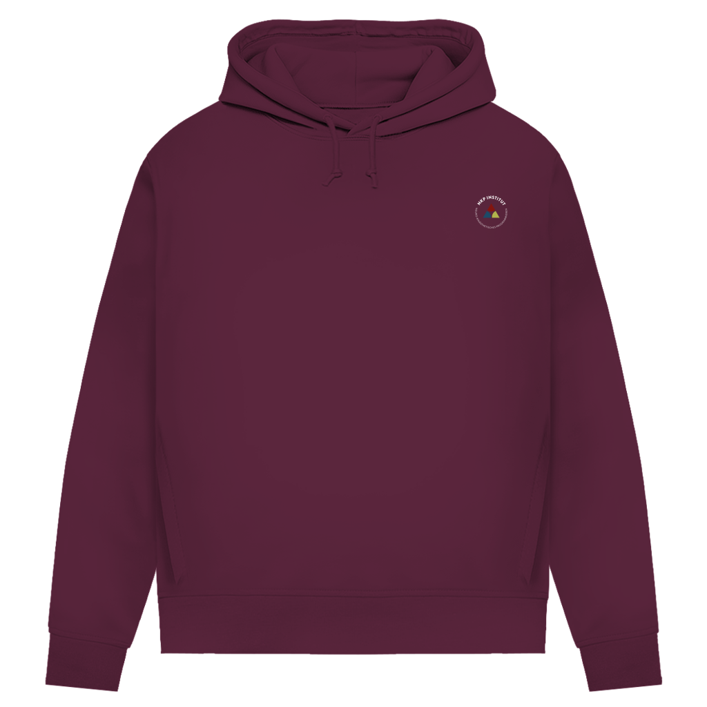 Damen Premium Bio Hoodie ∣ Reiz und Reaktion ∣ Logo in weiß