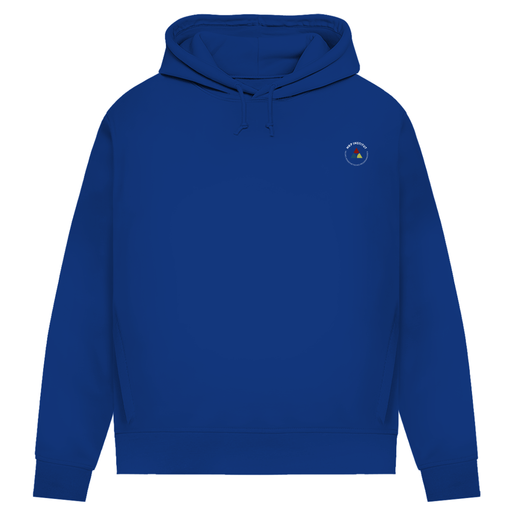 Damen Premium Bio Hoodie ∣ Reiz und Reaktion ∣ Logo in weiß
