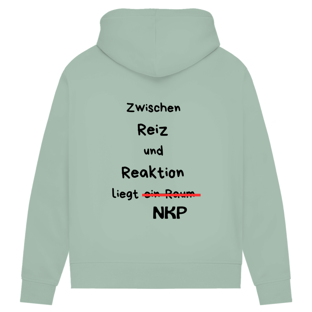 Damen Premium Bio Hoodie Reiz und Reaktion