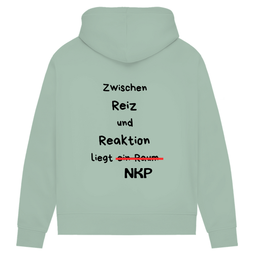 Damen Premium Bio Hoodie Reiz und Reaktion