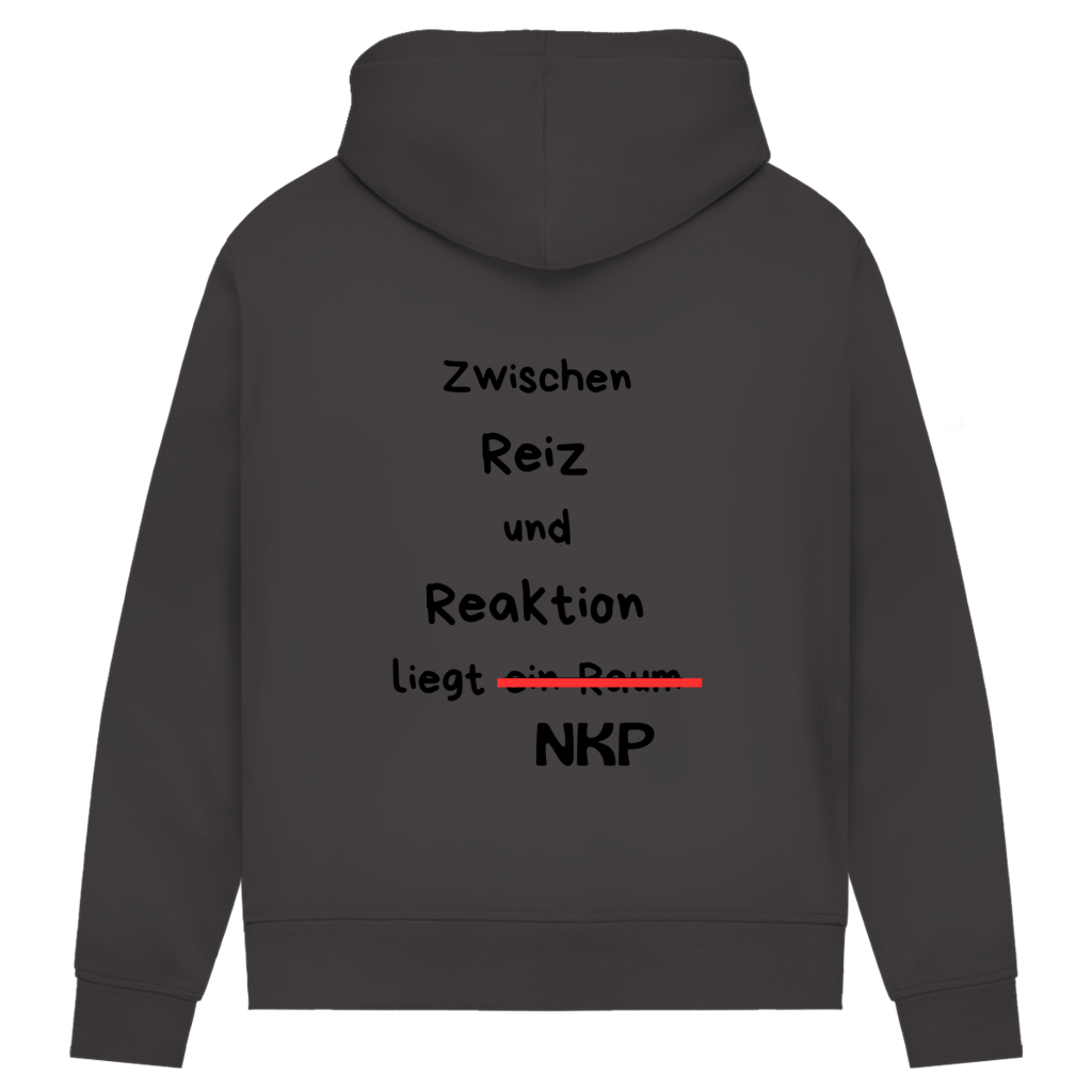 Damen Premium Bio Hoodie Reiz und Reaktion