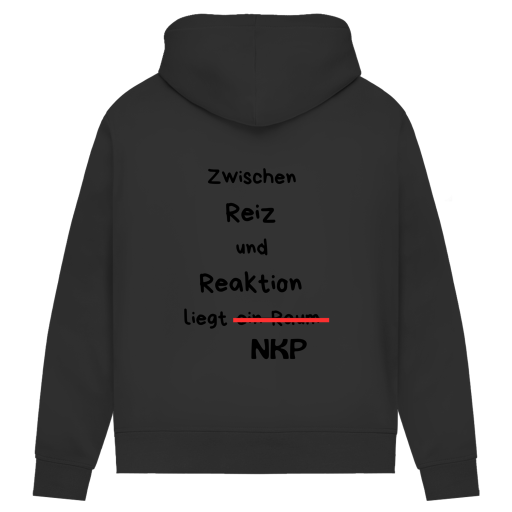 Damen Premium Bio Hoodie Reiz und Reaktion