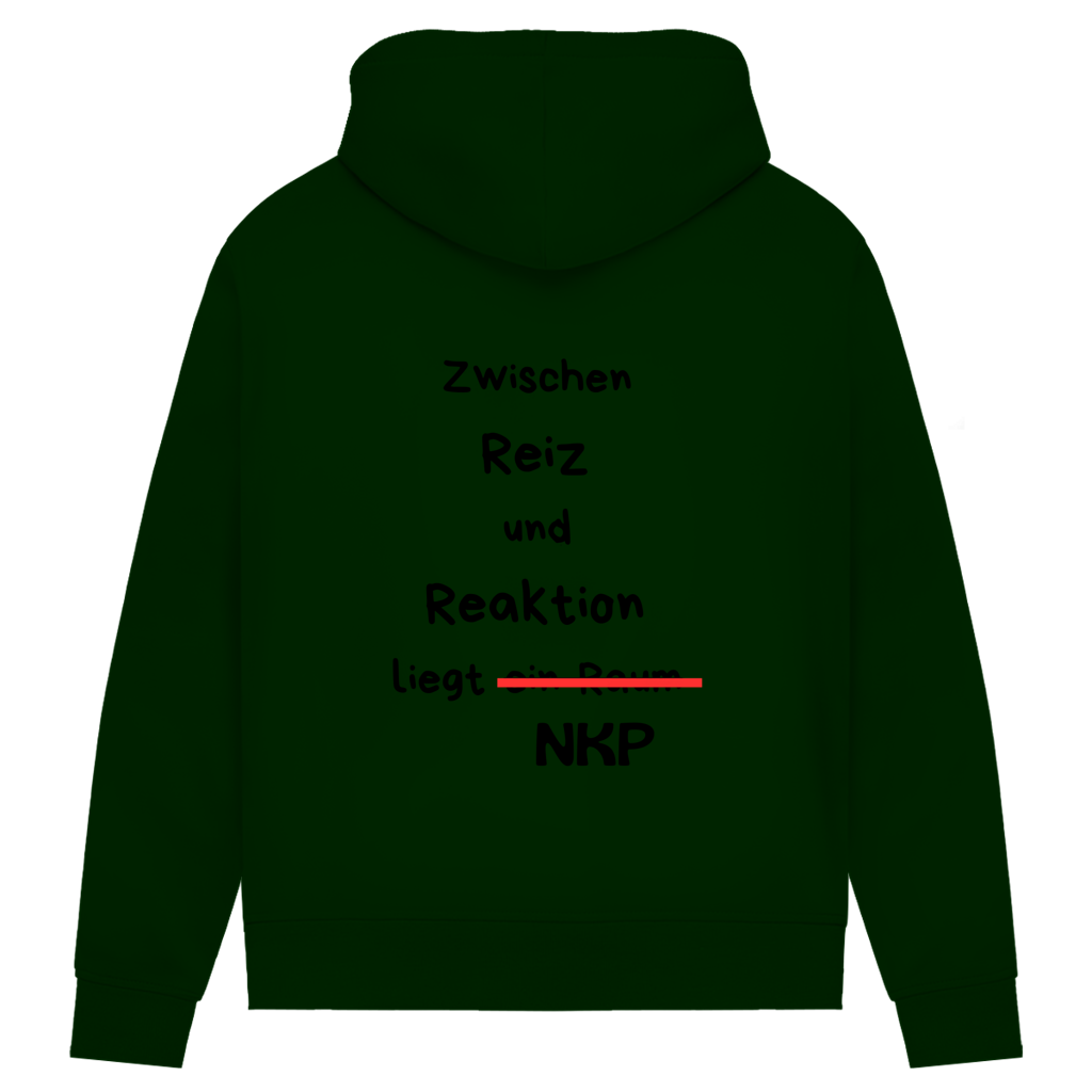 Damen Premium Bio Hoodie Reiz und Reaktion