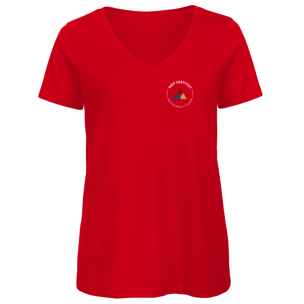 Damen Premium Bio V-Neck T-Shirt Reiz und Reaktion